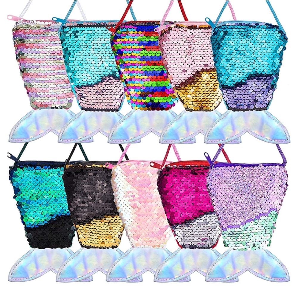 2 Mermaid Sequin Purses